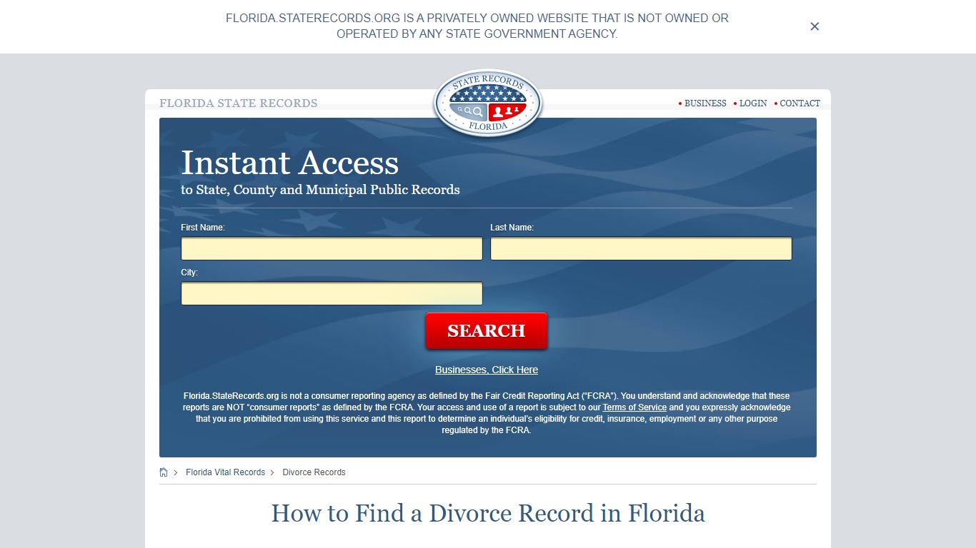 How to Find a Divorce Record in Florida